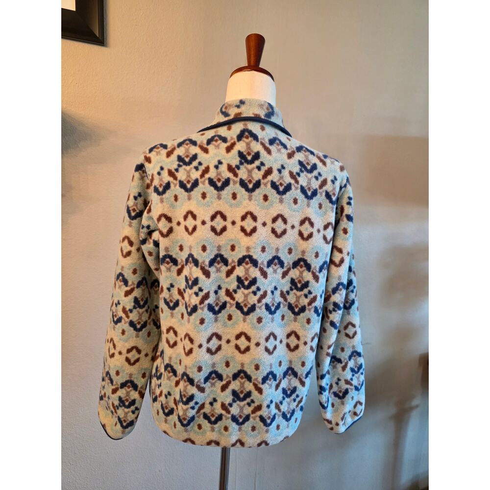 Patagonia Synchilla Snap T Fleece Pullover Tundra Cluster Big Sky Blue SZ Small - Picture 2 of 6